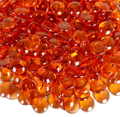 Vista 12 de HappyFiller 1200 PCS gemas acrílicas planas tipo canicas de 0.6" color morado brillante para rellenos de jarrones, confeti de fiesta, centros