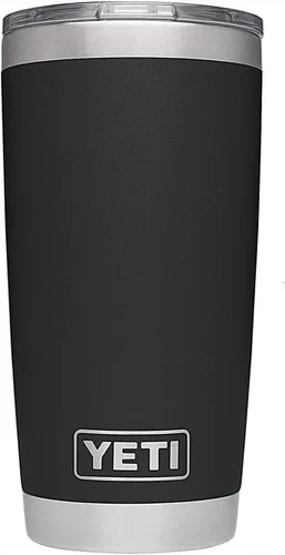 Vista 30 de YETI Rambler - Vaso de acero inoxidable con aislamiento al vacío de 20 onzas con tapa MagSlider Blanco