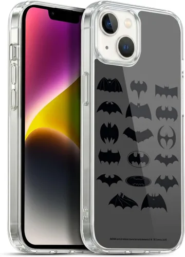 Vista 317 de Head Case Designs Funda de gel con licencia oficial de Batman DC Comics Bat Signal Logos [protección de grado militar] compatible con Apple iPhone 7