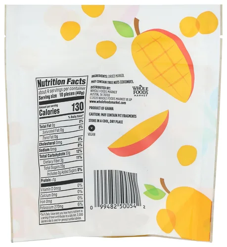 Vista 2 de 365 by Whole Foods Market, Bocaditos de fruta de mango, 6 onzas