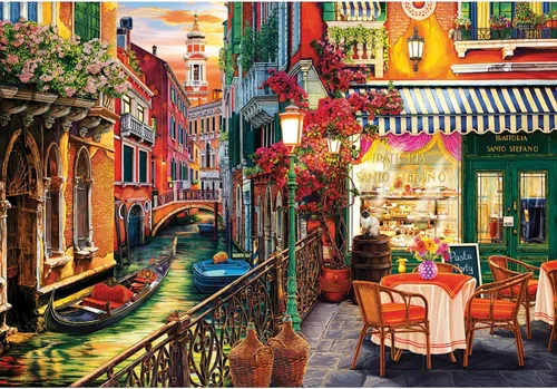 Vista 8 de Anatolian Puzzle - Canal de Colmar, Rompecabezas de 2000 piezas, #3953
