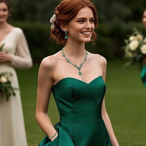 Vista 3 de BriLove Conjunto de joyería de boda para mujeres novias, collar en Y, pulsera de tenis, aretes colgantes de cristal en forma de lágrima marquesa