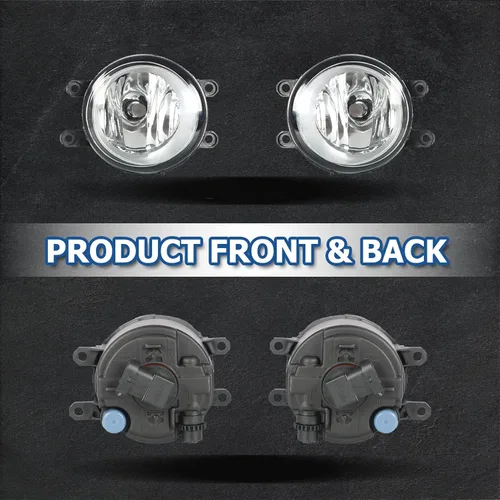 Vista 5 de WFLNHB 1 par de luces antiniebla de repuesto para Toyota Yaris Sedan 2007-2011, faros antiniebla, lado del pasajero y del conductor