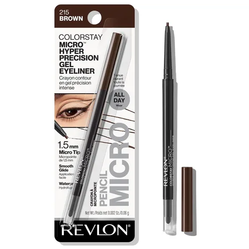 Vista 11 de Revlon ColorStay - Delineador de ojos de gel, maquillaje de ojos Micro Hyper Precision con difuminador integrado, impermeable, de larga duración