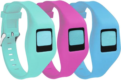 Vista 9 de QGHXO Pulsera de hebilla para Fitbit Zip, correa de silicona de repuesto con cierre de reloj cromado y hebilla de cierre para Fitbit Zip