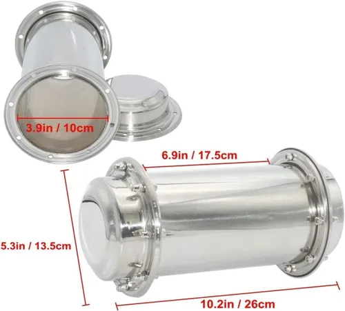 Vista 2 de Time Capsule - Contenedor de cápsula de acero inoxidable 304, anticorrosión, resistente a la corrosión, duradero, para nieta, futuros regalos