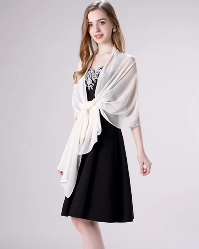 Vista 41 de Chales/mantones de gasa suave para vestidos, accesorios de mujer