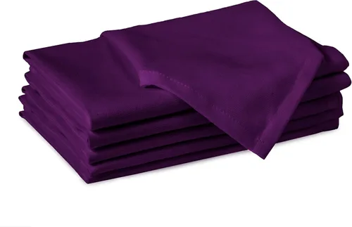 Vista 42 de Encasa XO Juego de 12 servilletas de tela de cóctel Servilletas de mesa de algodón puro Tamaño (9 x 9 pulgadas) B gris sólido Lavable a
