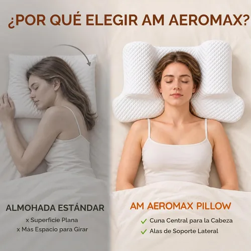 Vista 4 de AM AEROMAX Almohada de entrenamiento para el sueño de la espalda de espuma