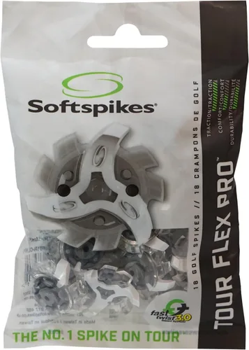 Vista 9 de Softspikes Tour Flex Pro Tacos de golf con giro rápido Fast Twist 3.0-18 púas - Negro