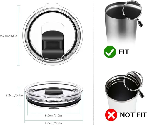 Vista 3 de Tumbler Lid, Replacement Lids Compatible for YETI Tumbler Cup
