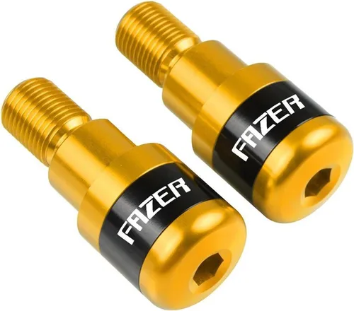 Vista 7 de 7/8" 0.866 in Agarres de manillar de motocicleta extremos de la barra del mango Tapón de extremo para Yamaha FZ-1 FZ-6 FZ1 FZ6 FZS1000 FAZER Negro