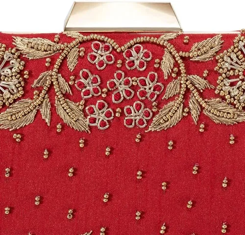 Vista 9 de Aheli Clutch Purses Handmade Handbags for Wedding Evening Party Bridal Gift for Women