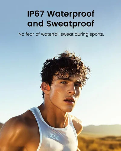 Vista 3 de mojawa Aerra Auriculares de Conducción Ósea para Deporte, IP67 Impermeables para Entrenamiento, de Oreja Abierta, Inalámbricos Bluetooth
