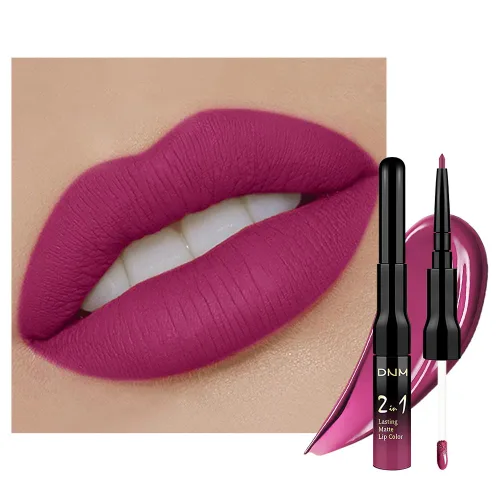 Vista 21 de evpct Juego de 3 lápices labiales líquidos y delineadores de labios para mujeres, 24 horas de larga duración, 24 horas, lápiz labial mate de larga