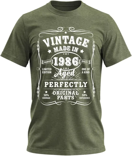 Vista 69 de Camiseta de cumpleaños para hombre, leyendas nacieron en 19XX, camiseta Negro