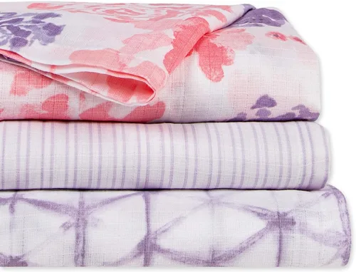 Vista 13 de Burt's Bees Baby - Mantas de muselina de algodón para bebé, paquete de 3, multiusos, ligeras y transpirables, 100% algodón orgánico
