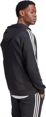 Vista 2 de adidas mens Essentials Fleece 3-stripes Full-zip Hoodie