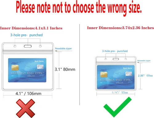 Vista 4 de Soporte para tarjeta de identificación en horizontal con cierre e impermeable.