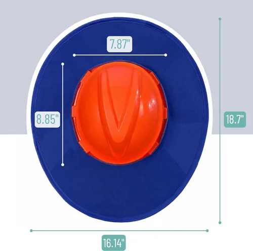 Vista 2 de UNCO - Protector solar para casco duro, azul