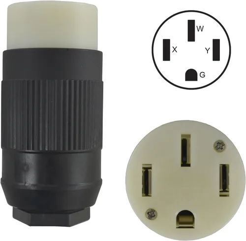 Vista 2 de Conntek 60839-00 14-50R Conector de montaje, negro