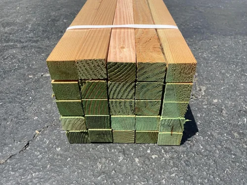 Vista 7 de Sandbaggy Estacas de madera de 48 pulgadas, resistentes para construcción, jardinería, topografía, formas de hormigón, punta de cincel, madera