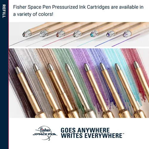 Vista 7 de Fisher Space Pen Recambio de cartucho presurizado de punta gruesa, tinta negra, 1 paquete