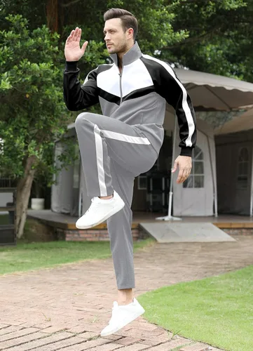 Vista 3 de Men's Tracksuits Set 2 Piece Athletic Full Zip Track Suits Workout Jogging Sweatsuit Sets for Men