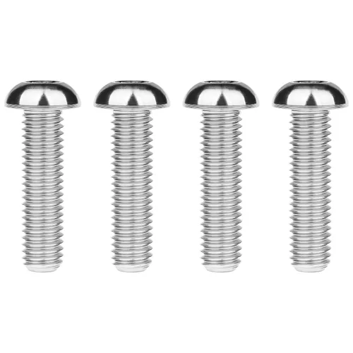 Vista 10 de Tornillos de titanio M8 con cabeza de botón, paquete de 4 (M8x15mm, negro) 15 20 25 30 1.378 in disponible para modificaciones de coches