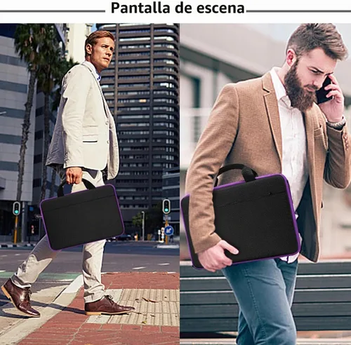 Vista 6 de Hseok BK01PU01 - Funda para portátil de 13 a 14 pulgadas, maletín
