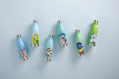 Vista 9 de Maxwell & Williams Pete Cromer - Botella de agua aislada, diseño de martín pescador azul, acero inoxidable sin BPA, 0.2 fl oz