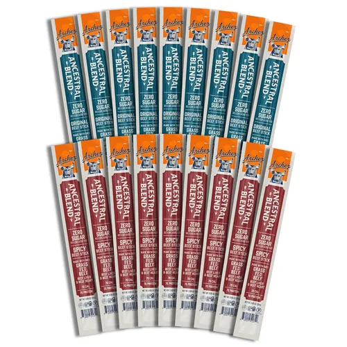 Vista 6 de Archer Jerky Ancestral Beef Jerky Sticks - Alimentado con pasto, original