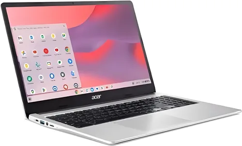 Vista 3 de ACER Chromebook 315 15.6" HD Laptop Intel Pentium N6000 4GB LPDDR4X 128GB eMMC con funda protectora - Plata