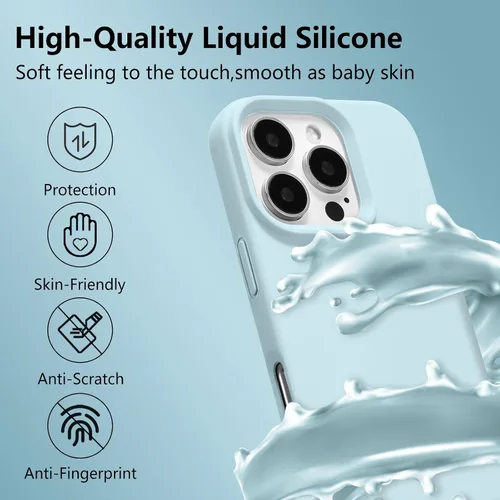 Vista 67 de Funda magnética de silicona para iPhone 13 Pro, color blanco antiguo [Compatible con Magsafe] [Forro de microfibra suave antiarañazos], funda