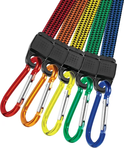 Vista 8 de Performance Tool W1456 - Bungee plano de 48 pulgadas con mosquetón, resistente, cierre y amarre de carga de forma segura, ideal para camiones