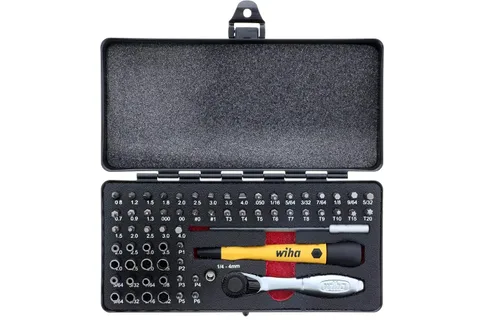 Vista 2 de Wiha 75965 Juego de 65 piezas System 4 ESD Safe Master Technician y MicroBits & 40010 Desmagnetizador desmagnetizador, negro