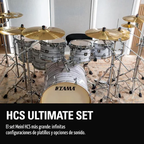 Vista 4 de Meinl Cymbals HCS141620+10 HCS Pack juego de platillos con hi hat de 14", crash de 16", ride de 20", más un splash de 10" gratis (VIDEO)