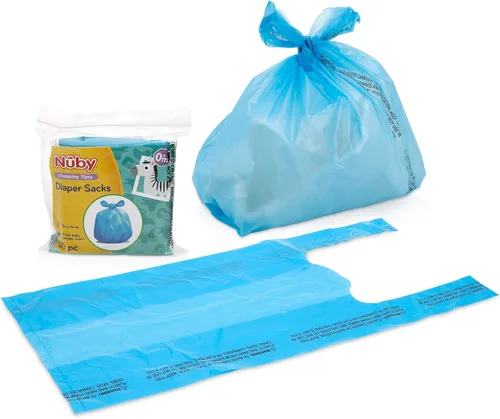Vista 5 de Nuby Bolsas desechables para pañales, aroma fresco de polvo para bebé, paquete de 2 (50 unidades cada paquete)