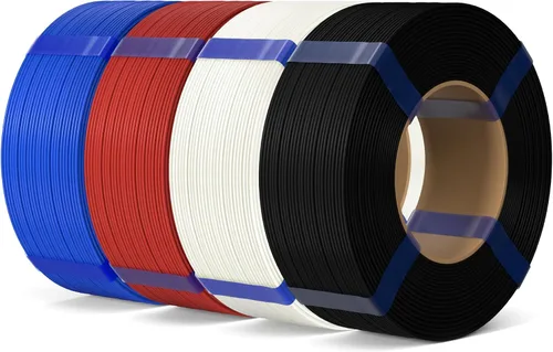 Vista 10 de ELEGOO Filamento de relleno básico PLA 1.75mm negro 4KG, filamento para impresora 3D sin carrete precisión dimensional +/- 0.02mm, PLA para 4*2.2