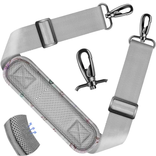 Vista 25 de ZINZ Correa de hombro universal de 59 pulgadas con almohadilla transpirable fija ultra gruesa, correa de hombro ajustable y resistente para bolsa