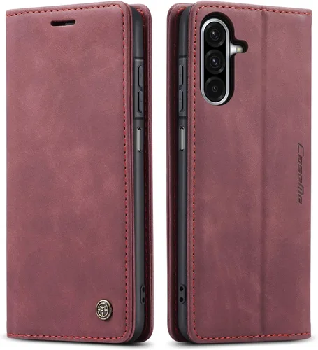 Vista 7 de Funda compatible con Samsung Galaxy A14 con tarjetero y función atril, funda protectora de piel para Galaxy A14 5G de 6.6 pulgadas (negro)