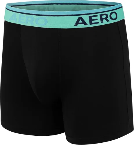 Vista 5 de AEROPOSTALE Calzoncillos tipo bóxer para hombre, paquete de 4 calzoncillos de poliéster y elastano