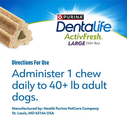 Vista 9 de Dentalife Purina ActivFresh - Masticables dentales para perros, raza grande