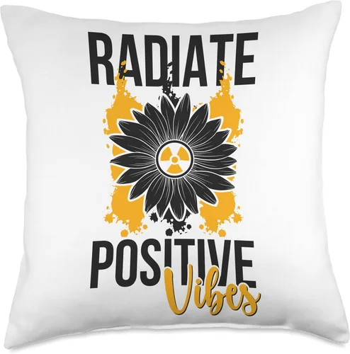 Vista 4 de Radiology Tech Week For Rad Technologist Positive Vibes Rad Tech Radiology Technologist - Almohada de 16 x 16 pulgadas, multicolor
