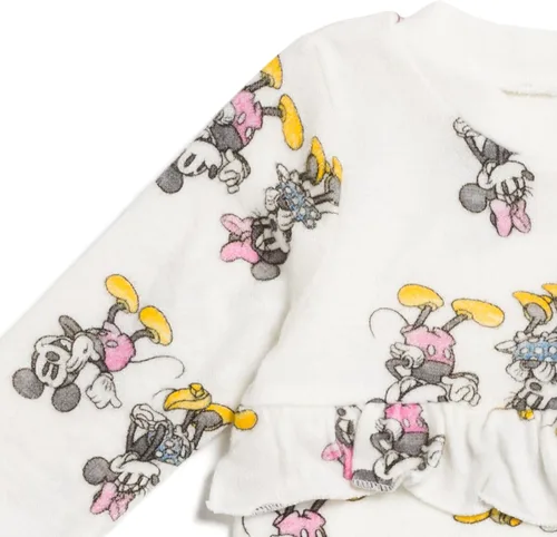Vista 4 de Disney Mickey Mouse Minnie Mouse - Overol para bebé y niña con broche para dormir y jugar recién nacido a bebé