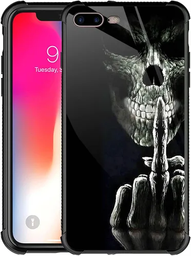 Vista 40 de Funda compatible con iPhone 8 Plus, diseño de elefantes africanos para iPhone 7 Plus, diseño de patrón a prueba de golpes, antiarañazos, carcasa