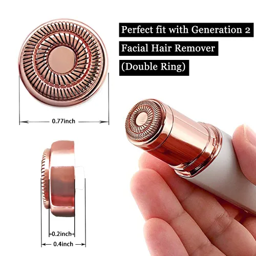 Vista 5 de tuokiy Cabezales de repuesto para removedor de cabello Flawless Gen 2 Dorado
