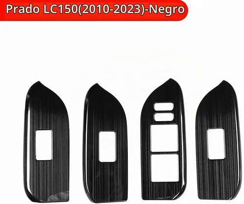 Vista 2 de Para Toyota Land Cruiser Prado 150 2010-2023 2020 2021 2022 Panel de control de botón de puerta interior Accesorios de modificación decorativa