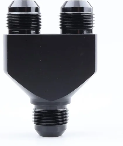 Vista 6 de AC PERFORMANCE -6 AN In to -6 AN Out Y Block Splitter Montaje de combustible Aluminio Negro