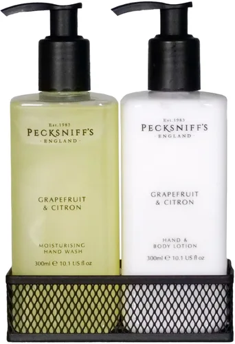 Vista 11 de Pecksniff's - Set de loción corporal y jabón de manos (gardenia y blanco) - 10.1 onzas líquidas cada uno; limpiador suave para pieles sensibles